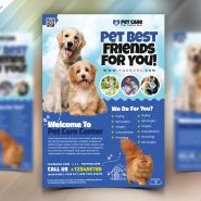 Pet Shop Flyer Template PSD