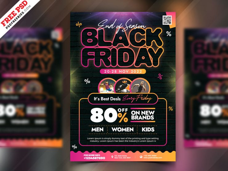 Premium Black Friday Sale Flyer PSD