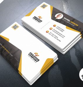 Clean Corporate Business Card Template PSD