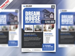 Real Estate Business Marketing Flyer PSD