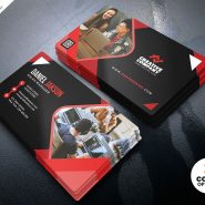 Abstract Business Card PSD Template