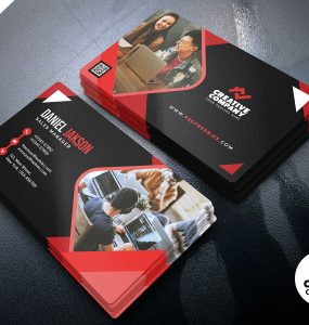 Abstract Business Card PSD Template