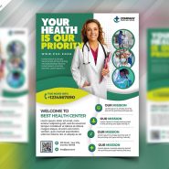 Medical Care and Hospital Flyer PSD