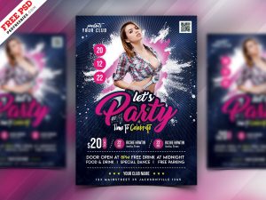 Night Club Party Flyer PSD Template