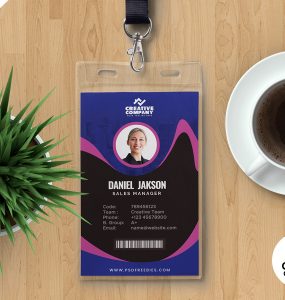 Awesome Office Identity Card PSD Template