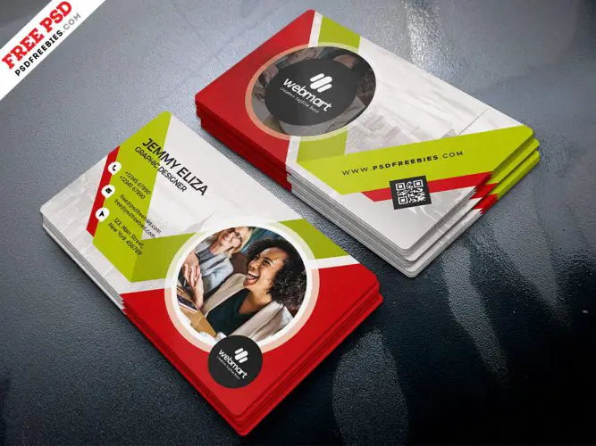 Corporate Design Business Card PSD | PSDFreebies.com