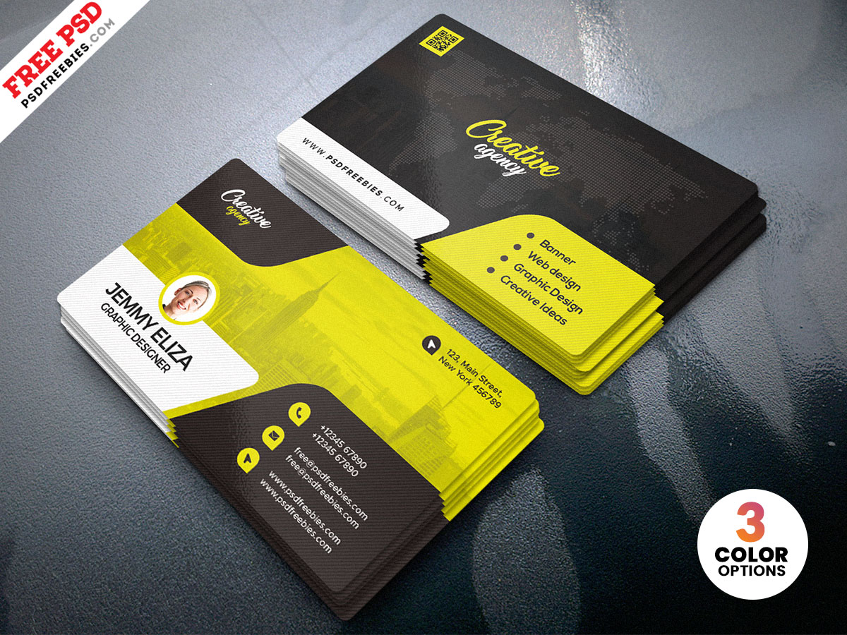 Designer Business Card Design PSD Template – PSDFreebies.com With Regard To Designer Visiting Cards Templates