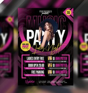 Awesome Club Party Flyer PSD Template