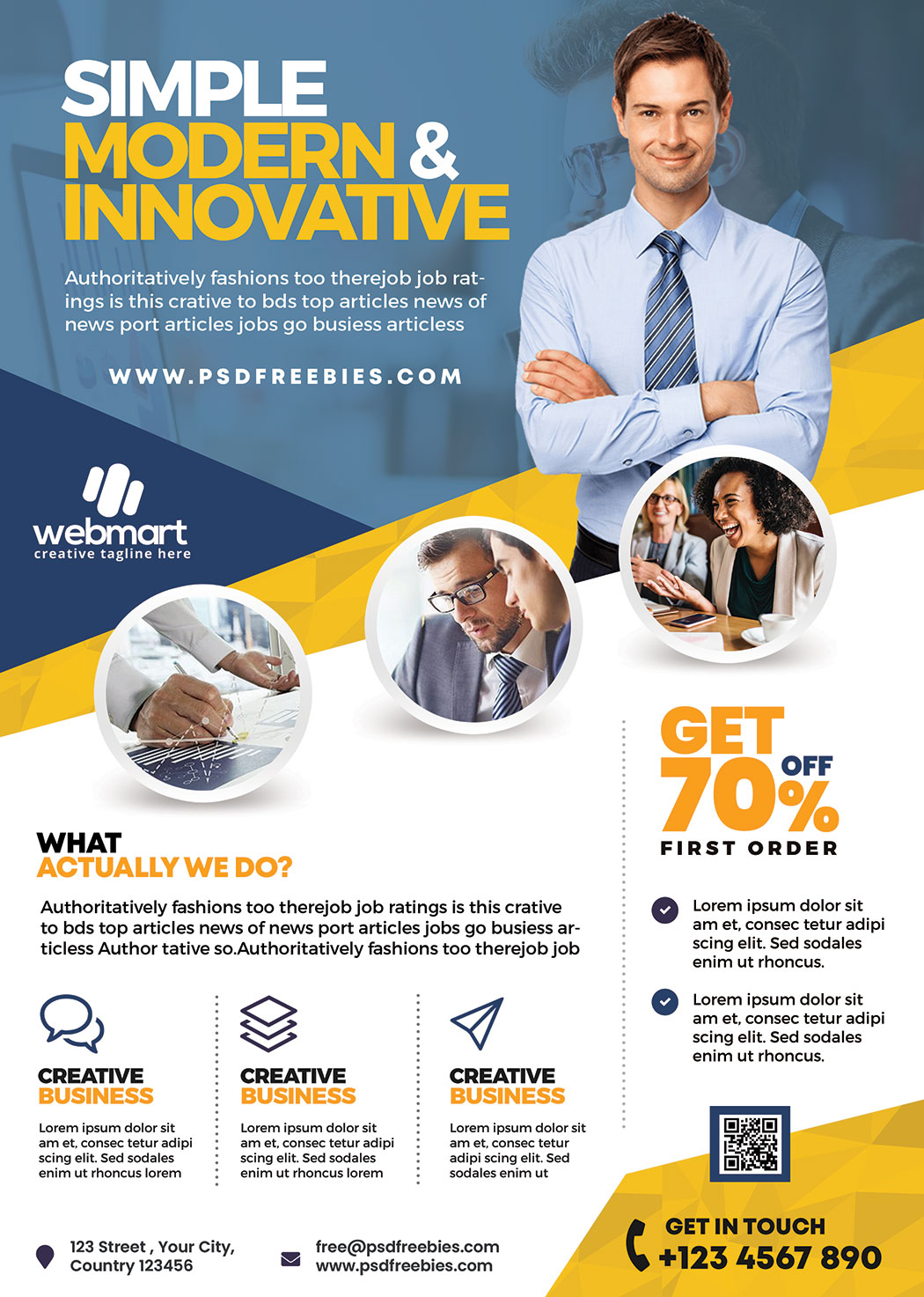 Business Promotion Flyer Template PSD Preview PSDFreebies com