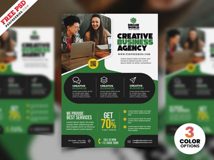 Business Advertisement Creative Flyer PSD