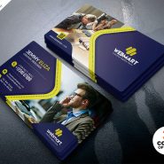 Designer Company Business Card PSD Template