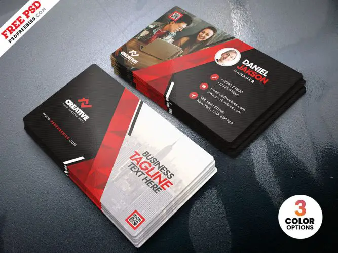 Free Creative and Modern Business Card PSD | PSDFreebies.com