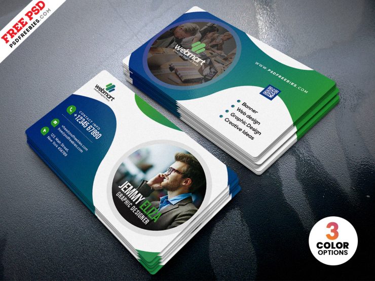 Corporate Branding Business Card PSD Template