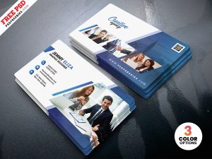 Creative Clean Business Card Design PSD
