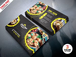 Restaurant Designer Business Card PSD Templates