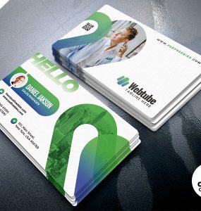 Elegant Minimal Business Card Template PSD