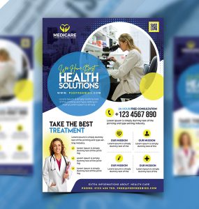 Creative Healthcare and Pharmacy Flyer PSD