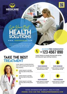 Creative Healthcare and Pharmacy Flyer PSD
