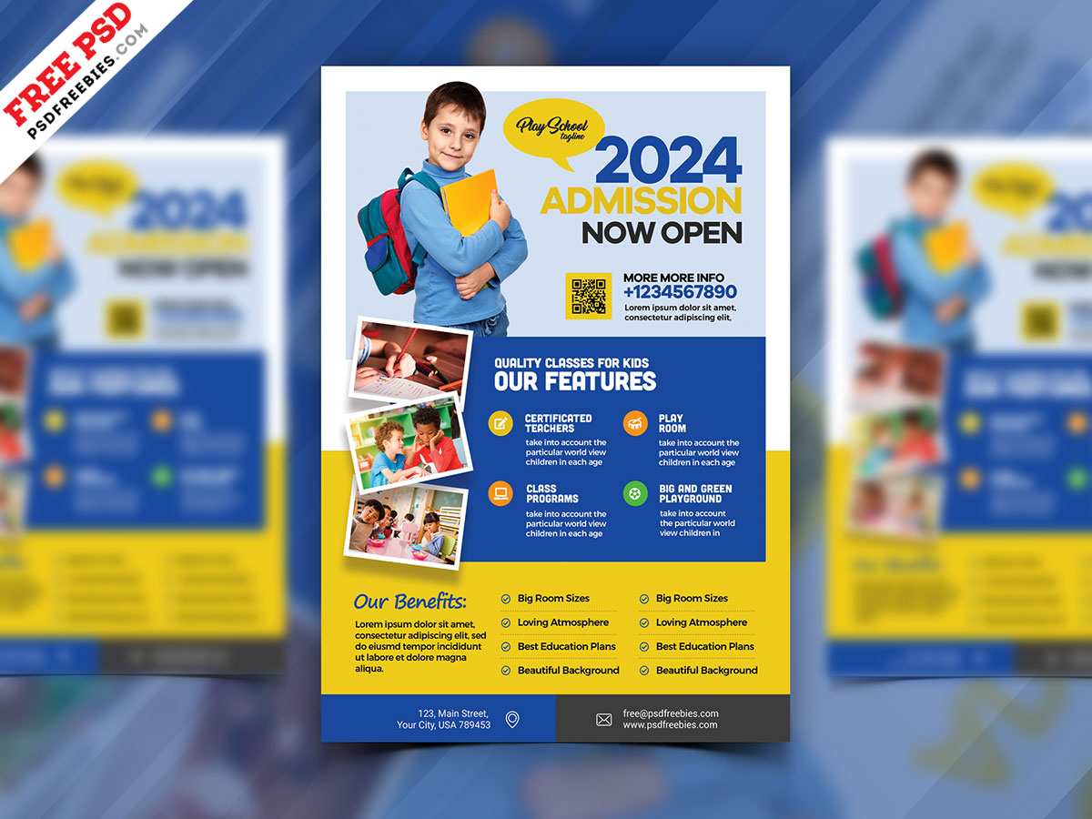 School Admission Open AD Flyer PSD – 
