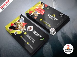 Creative Restaurant Business Card PSD Templates
