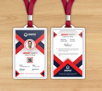 Modern Corporate ID Card PSD Template | PSDFreebies.com