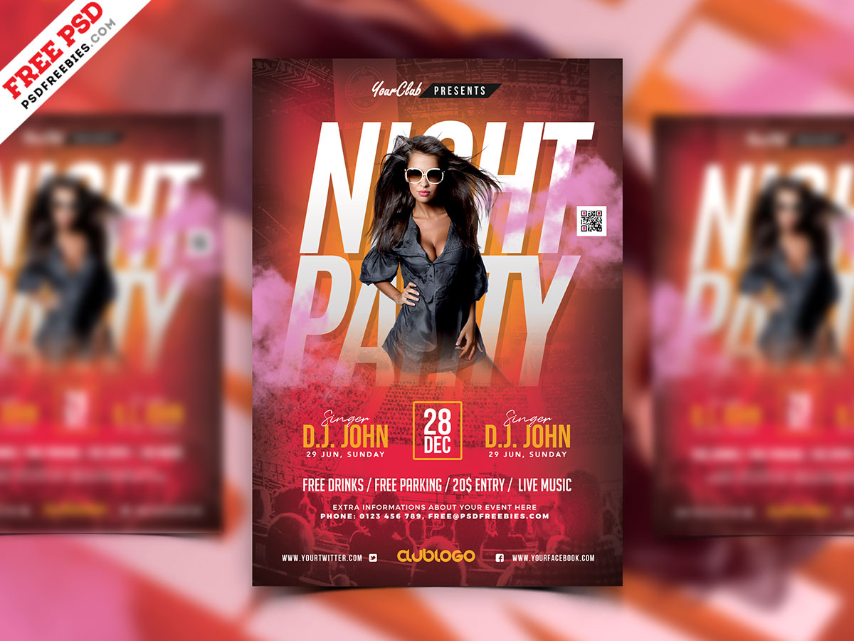 Dj Night Club Party Social Media Landing Page Template Hand Drawn Cartoon  Flat Illustration Template Download on Pngtree