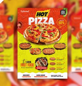 Pizza Shop Flyer PSD Template