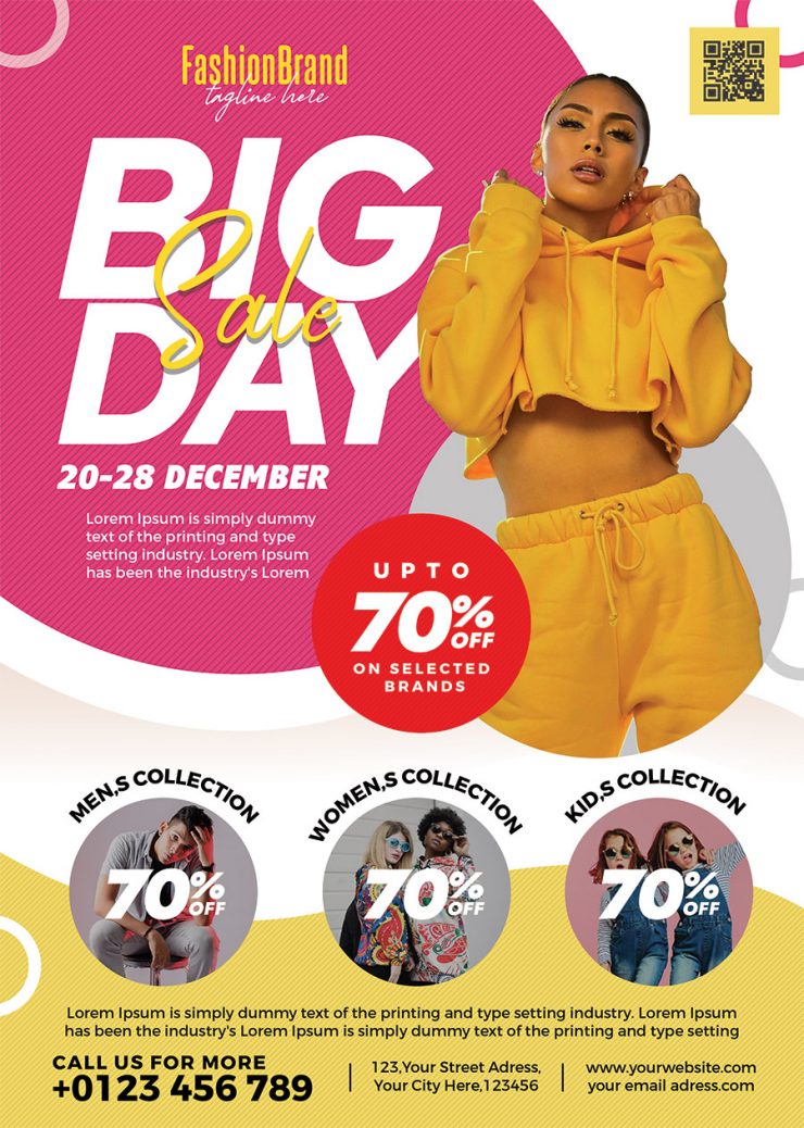 Multipurpose Fashion Sale Flyer PSD | PSDFreebies.com