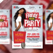 Weekend Club Party Flyer PSD Template