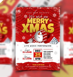 Merry Christmas Flyer PSD Template