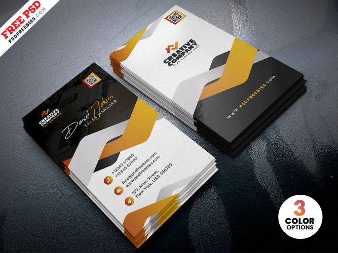 Stylish and Designer Business Card PSD Templates | PSDFreebies.com