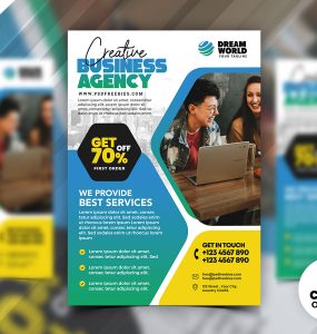 Business Promotion and Corporate Flyer Design PSD