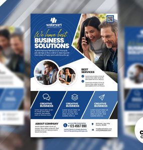Business Solutions Company Flyer PSD