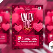 Valentine's Day Special Event Party Flyer PSD
