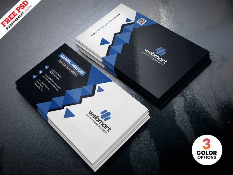 Modern Creative Business Card Design PSD | PSDFreebies.com