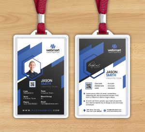 Digital Marketing Company Identity Card PSD Template