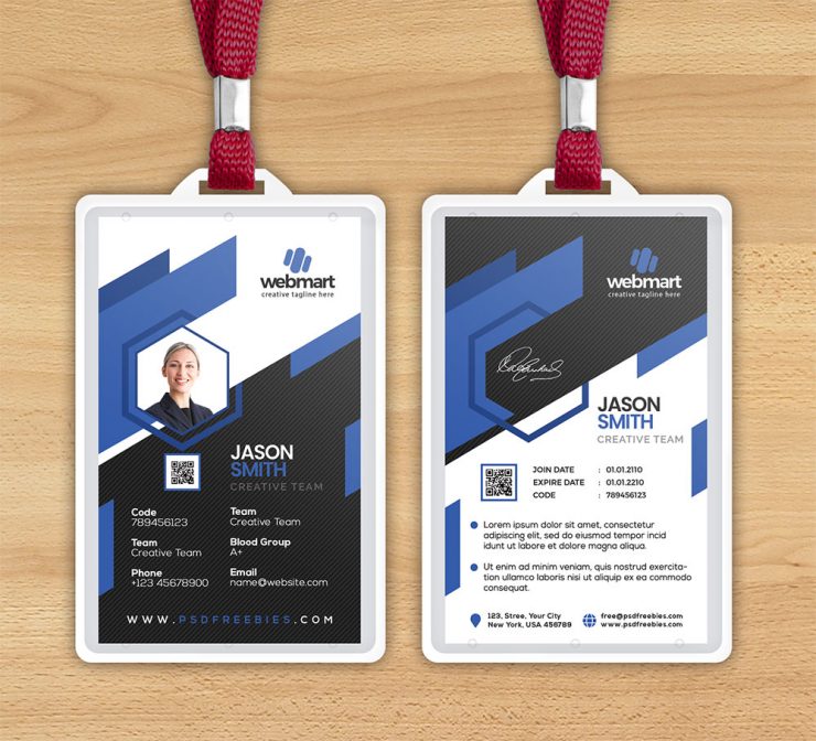 Digital Marketing Company Identity Card PSD Template | PSDFreebies.com