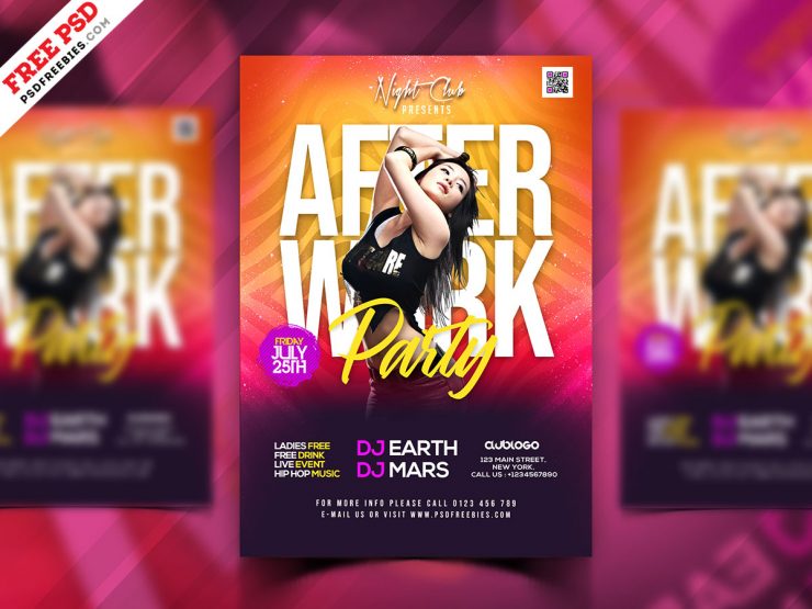 After Work DJ Party Flyer PSD Template