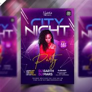 City Club Party Flyer PSD Template