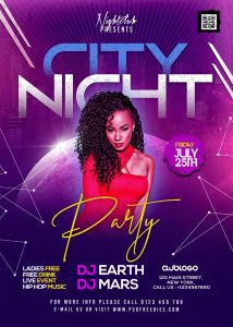 City Club Party Flyer PSD Template