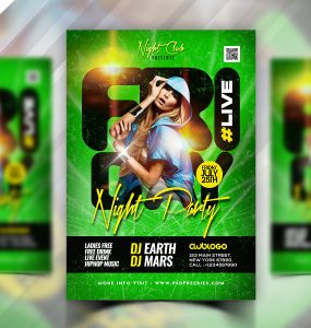 Friday Live Event Party Flyer PSD Template
