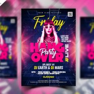 Hangover Party Flyer PSD Template
