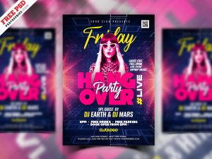 Hangover Party Flyer PSD Template