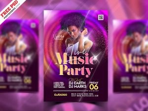 Live Music Party Promotion Flyer PSD