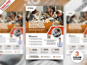 Professional Corporate Business Company Flyer PSD
