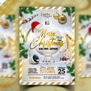 Christmas Day Party Flyer PSD Template