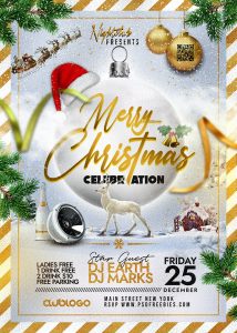 Christmas Day Party Flyer PSD Template