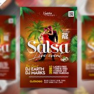 Salsa Live Event Flyer PSD