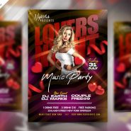 Luxury Party Event Flyer PSD Template