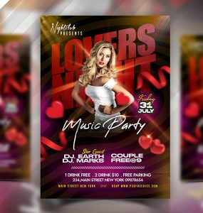 Luxury Party Event Flyer PSD Template